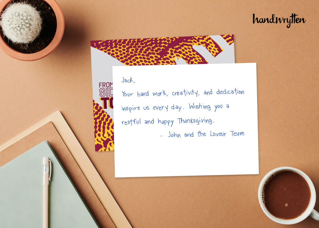 Handwrytten Thanksgiving and Fall Cards