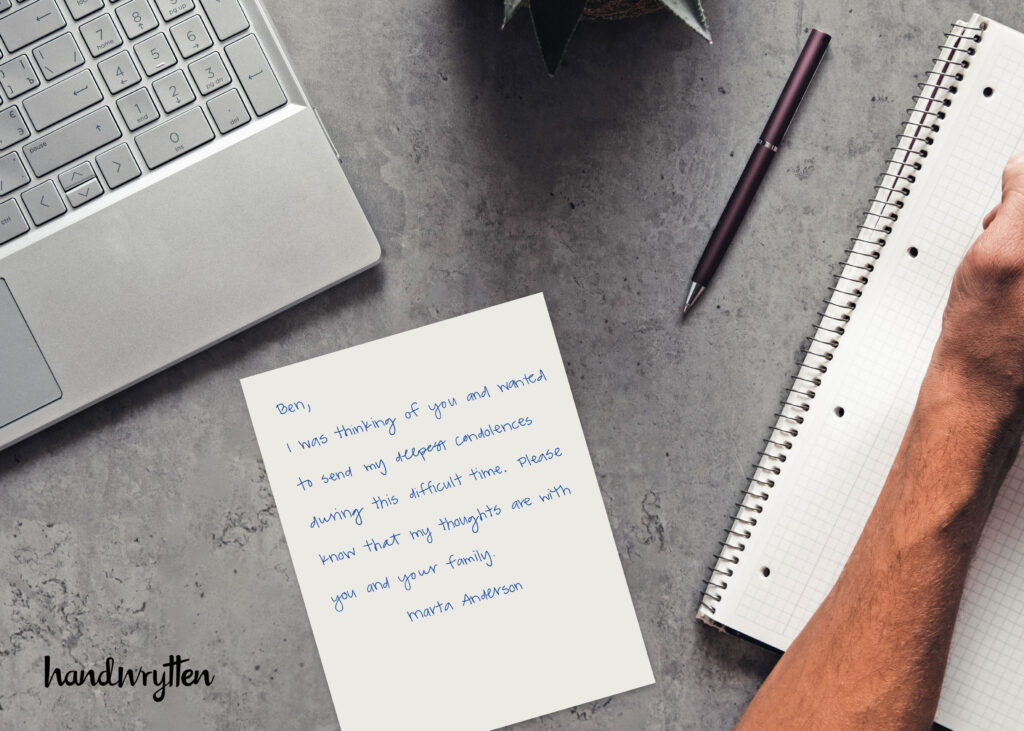 Handwrytten notes for business