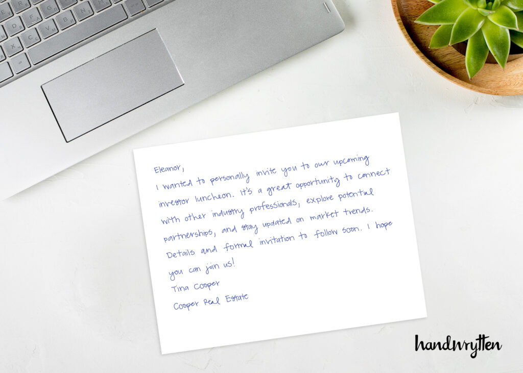 Handwrytten Real Estate Notes