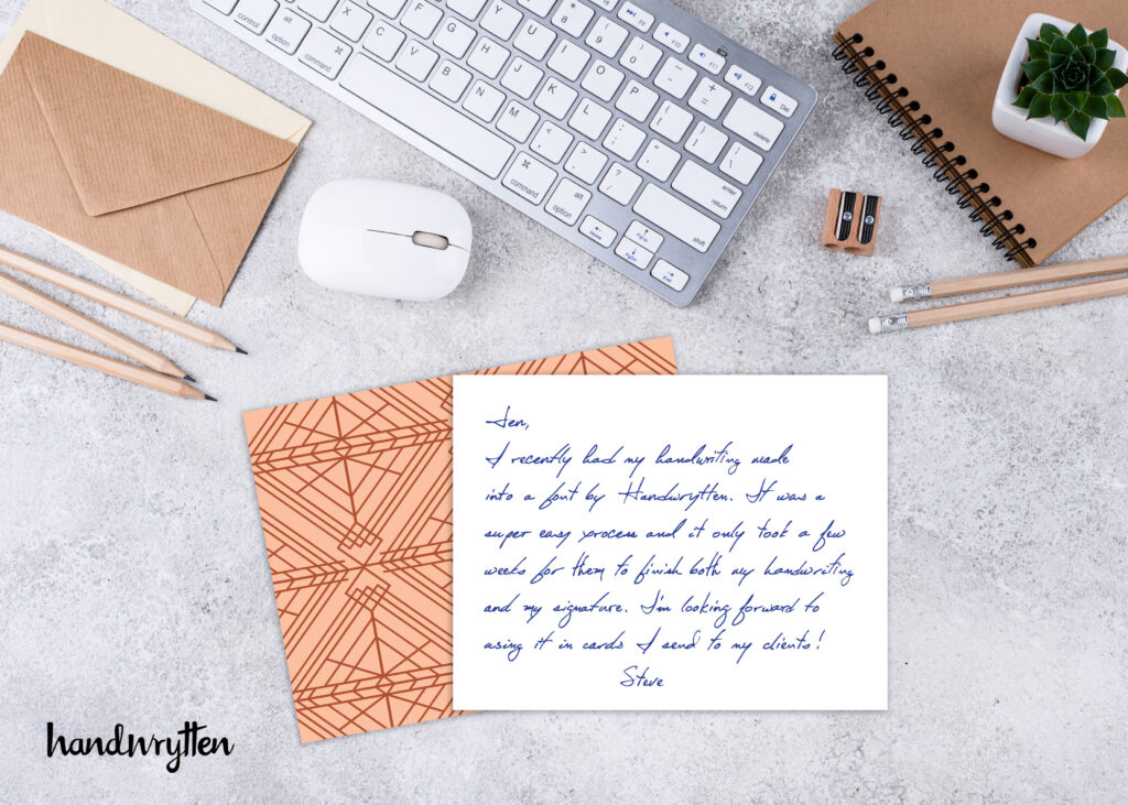 Handwrytten custom fonts