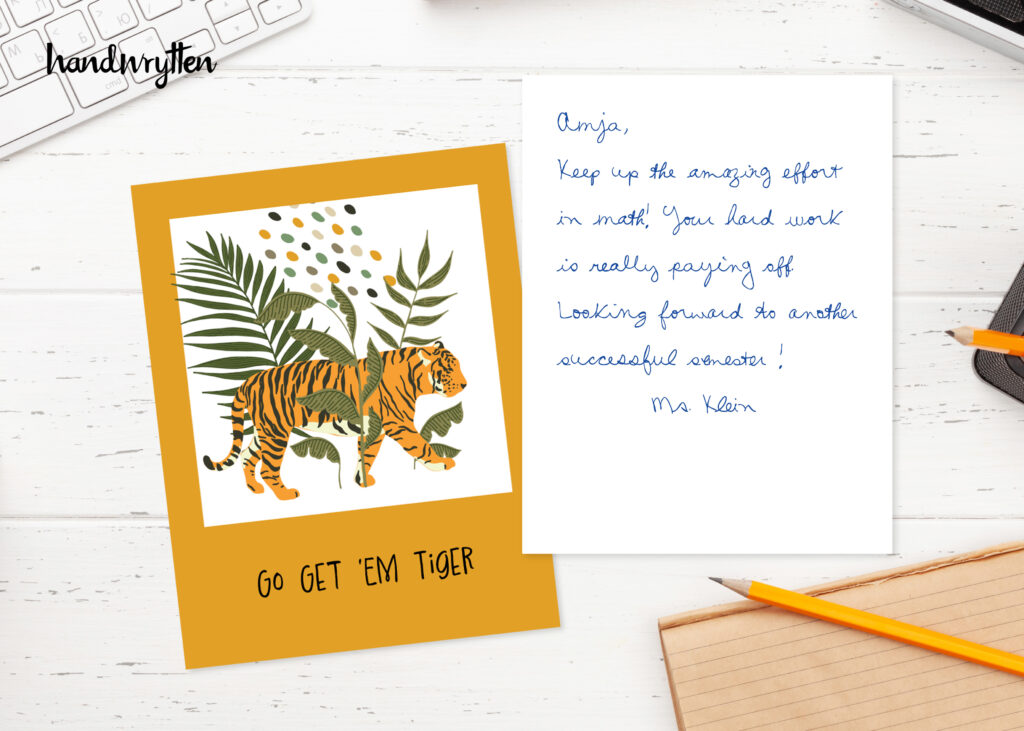 Handwritten notes for educators