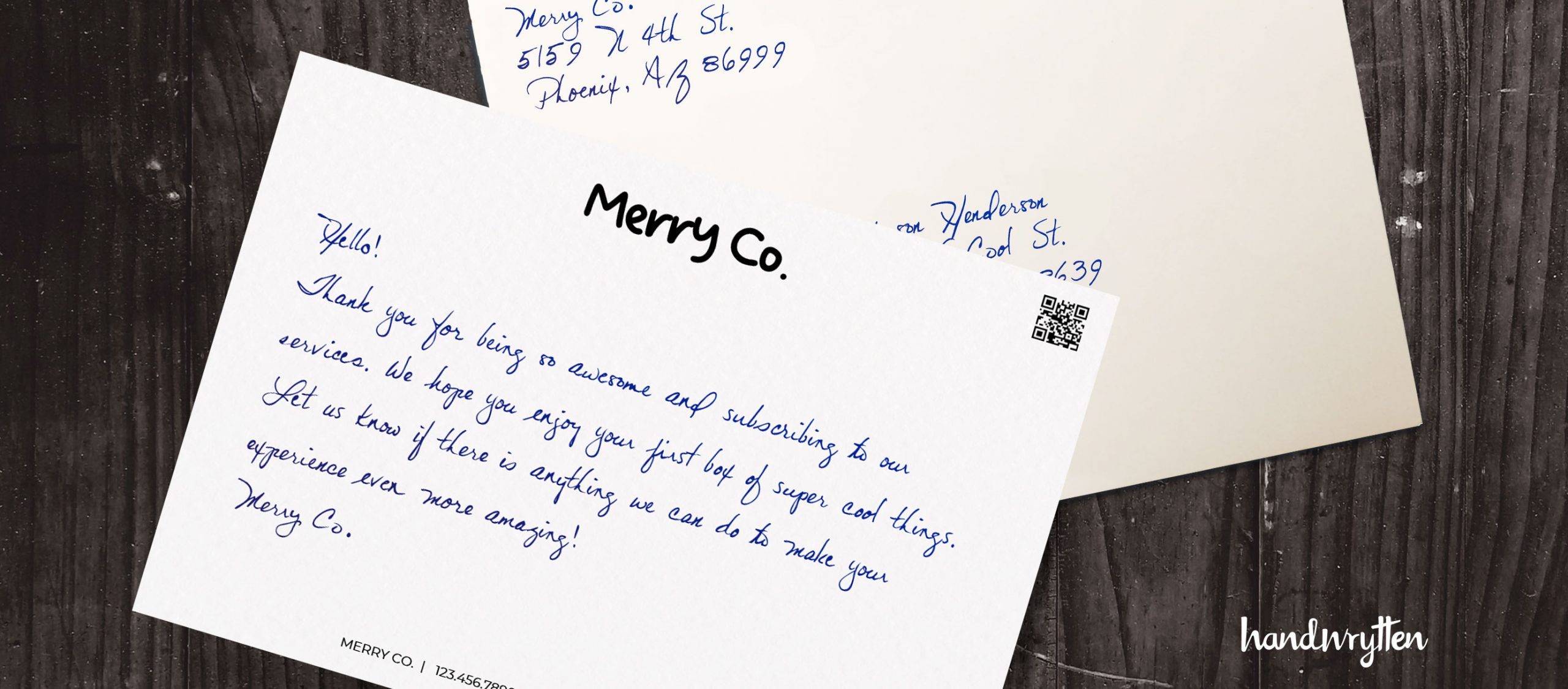 stationary with QR code